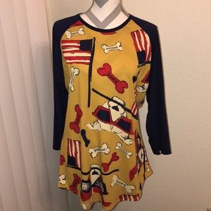 LuLaRoe Americana Randy! Unicorn!! 2XL